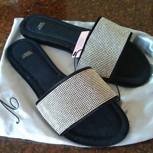 Victoria's Secret Silver Sparkle Slippers